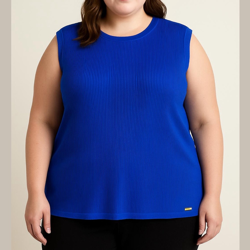 Calvin Klein Ribbed Knit Tee